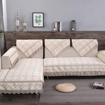 91家纺网 家纺一手货源 找家纺 （总）启博家纺 2022防滑提花全盖雪尼尔沙发巾沙发垫沙发套沙发罩