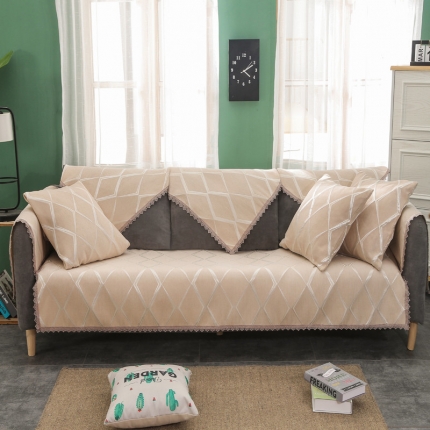 91家纺网 家纺一手货源 找家纺 启博家纺 2022全盖雪尼尔沙发巾沙发垫沙发套沙发罩 胜花