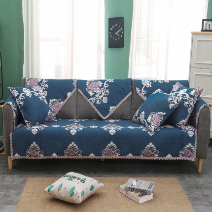 91家纺网 家纺一手货源 找家纺 （总）启博家纺 2022全盖雪尼尔沙发巾沙发垫沙发套沙发罩