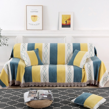 91家纺网 家纺一手货源 找家纺 （总）启博家纺 2022欧式简约全盖雪尼尔沙发巾沙发垫沙发套沙发罩