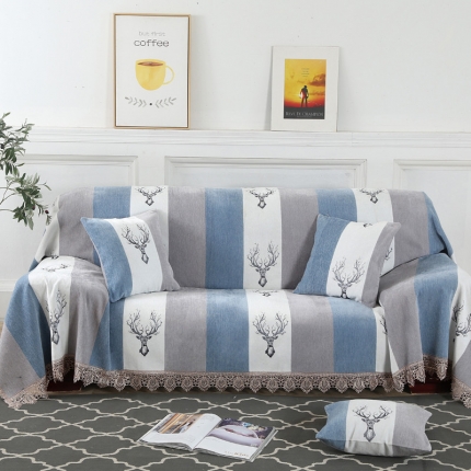 91家纺网 家纺一手货源 找家纺 （总）启博家纺 2022欧式简约全盖雪尼尔沙发巾沙发垫沙发套沙发罩