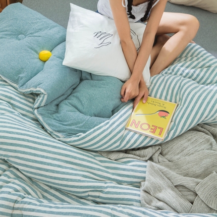 91家纺网 家纺一手货源 找家纺 （总）寐眠 2021新款天竺棉针织棉春秋被冬被