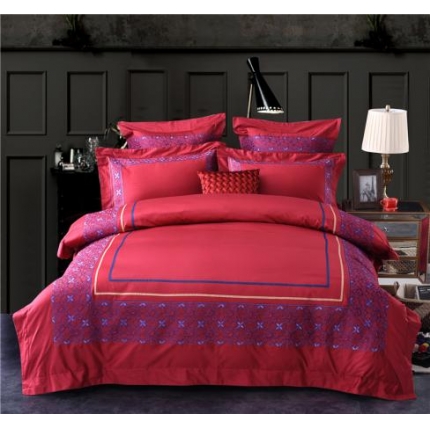 91家纺网 家纺一手货源 找家纺 艾莱家纺 长绒棉绣花四件套 威廉