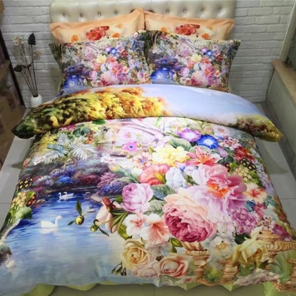 91家纺网 家纺一手货源 找家纺 （总）艾莱家纺 120S数码臻维绒四件套