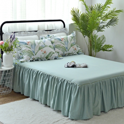 91家纺网 家纺一手货源 找家纺 （总）菊上家纺 2018小清新宜家简约风床裙