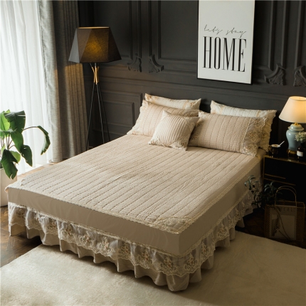 91家纺网 家纺一手货源 找家纺 （总）菊上家纺 全棉水洗加棉款床裙