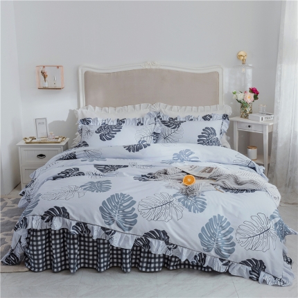 91家纺网 家纺一手货源 找家纺 （总）菊上家纺 2019美式床裙四件套铂金系列