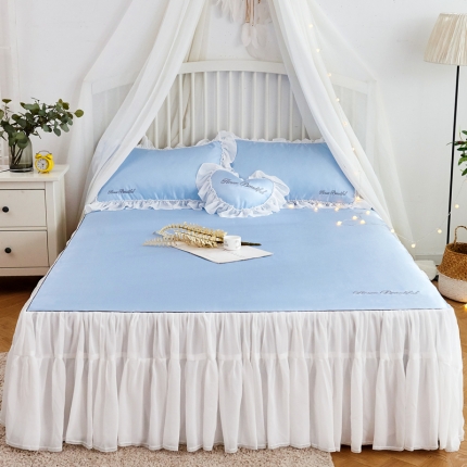 91家纺网 家纺一手货源 找家纺 （总）菊上家纺 2019新品冰丝席床裙款