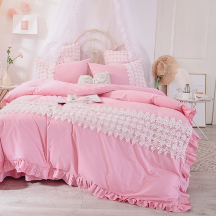 91家纺网 家纺一手货源 找家纺 （总）菊上家纺 2019新品四件套爱莎系列