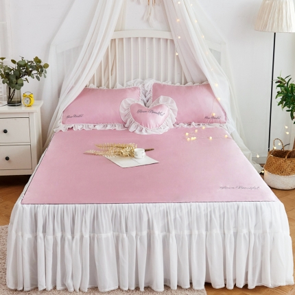 91家纺网 家纺一手货源 找家纺 （总）菊上家纺 2019新品冰丝席床裙款