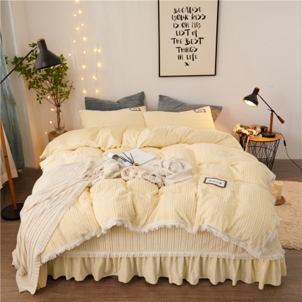 91家纺网 家纺一手货源 找家纺 菊上家纺 2019新款柔软针织法莱绒水晶绒牛奶绒系列四件套