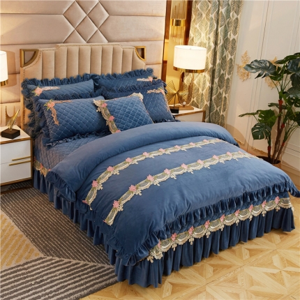 91家纺网 家纺一手货源 找家纺 （总）菊上家纺 2019雅典娜水晶绒加厚夹棉单品被套