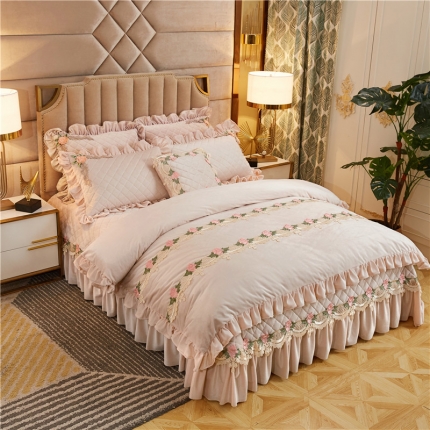 91家纺网 家纺一手货源 找家纺 （总）菊上家纺 2019雅典娜水晶绒加厚夹棉单品被套