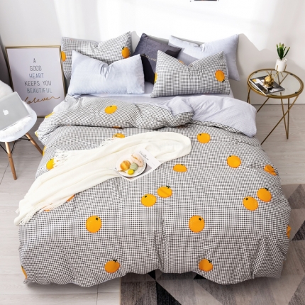 91家纺网 家纺一手货源 找家纺 （总）芯贝儿 2019新品小清新系纯m四件套 床笠款