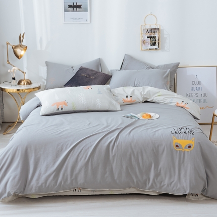 91家纺网 家纺一手货源 找家纺 （总）芯贝儿 2019新款全m水洗m绣花四件套