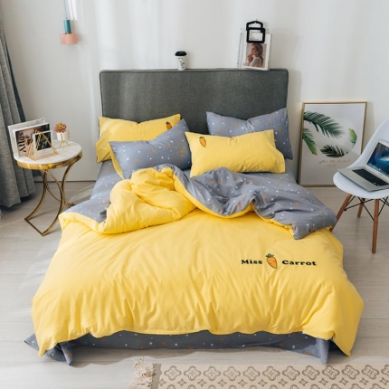 91家纺网 家纺一手货源 找家纺 （总）芯贝儿家纺 2019爆款全m水洗m绣花四件套床笠款