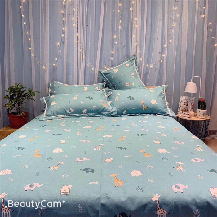 91家纺网 家纺一手货源 找家纺 仟网汇 2020年新款老粗布三件套软凉席 动物世界