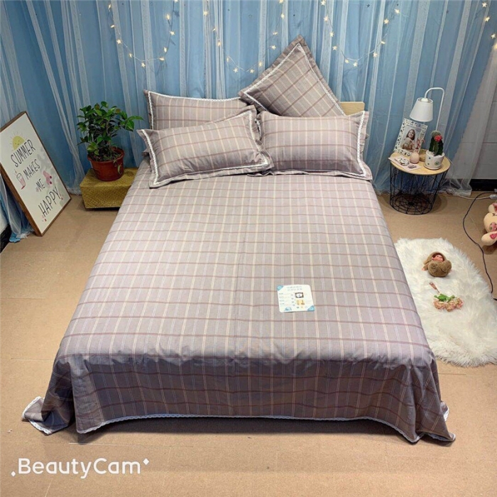 91家纺网 家纺一手货源 找家纺 仟网汇 2020年新款老粗布三件套软凉席 格韵咖