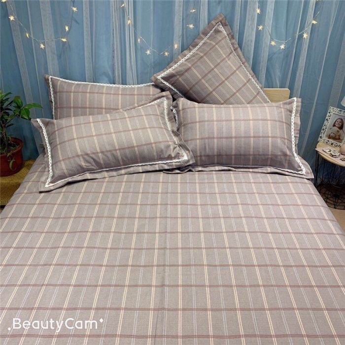 91家纺网 家纺一手货源 找家纺 仟网汇 2020年新款老粗布三件套软凉席 格韵咖