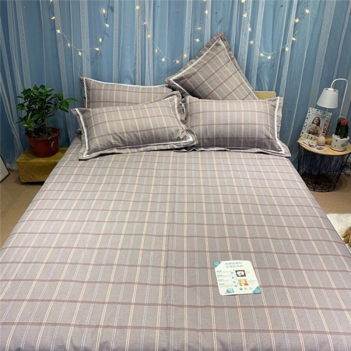 91家纺网 家纺一手货源 找家纺 仟网汇 2020年新款老粗布三件套软凉席 格韵咖