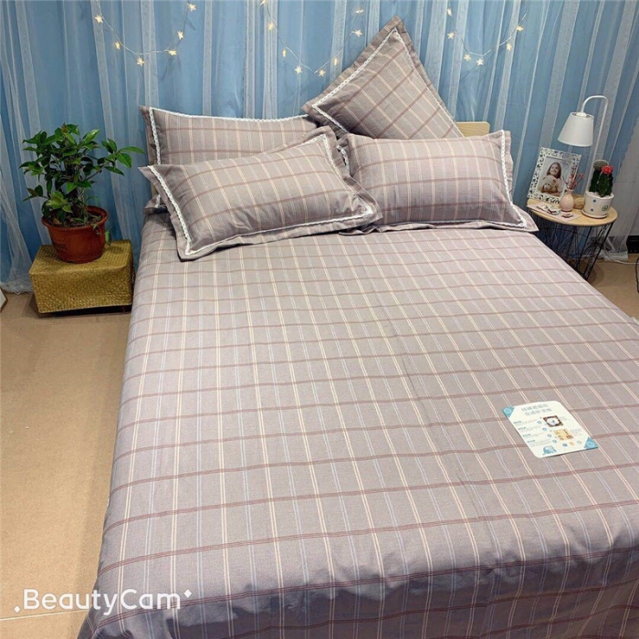 91家纺网 家纺一手货源 找家纺 仟网汇 2020年新款老粗布三件套软凉席 格韵咖