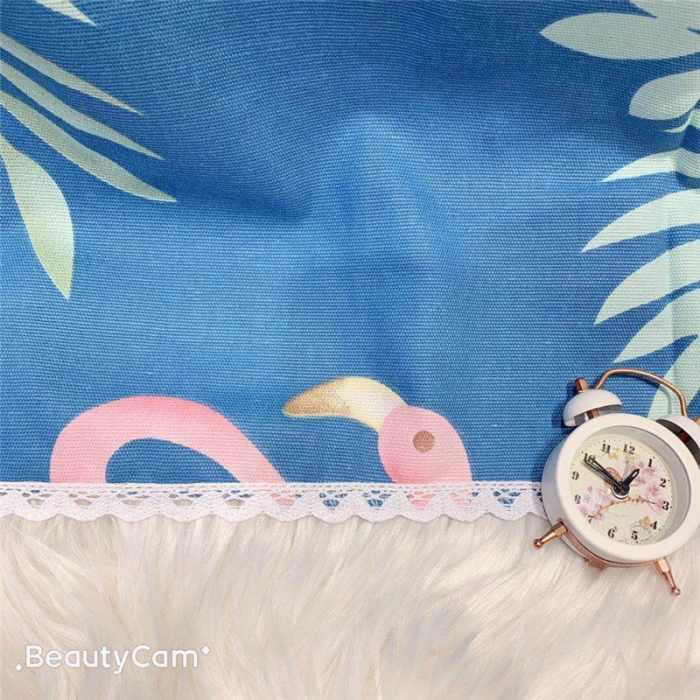 91家纺网 家纺一手货源 找家纺 仟网汇 2020年新款老粗布三件套软凉席 火烈鸟