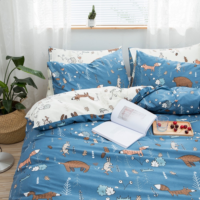 91家纺网 家纺一手货源 找家纺 （总）感遇家纺 2018秋冬新品全棉印花四件套