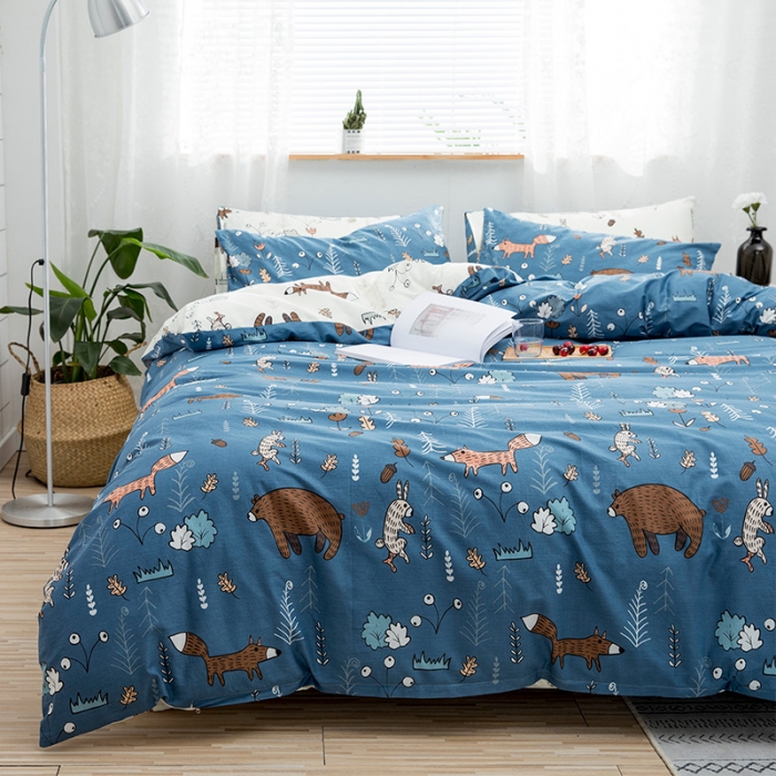 91家纺网 家纺一手货源 找家纺 （总）感遇家纺 2018秋冬新品全棉印花四件套