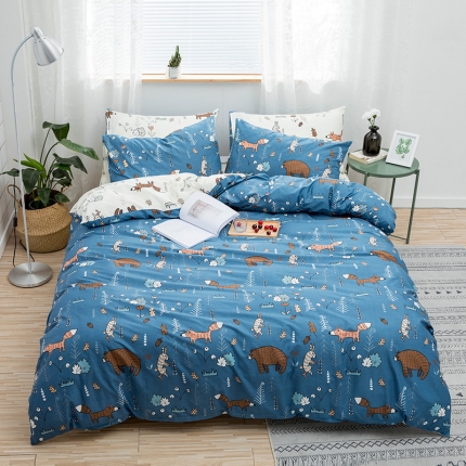 91家纺网 家纺一手货源 找家纺 （总）感遇家纺 2018秋冬新品全棉印花四件套