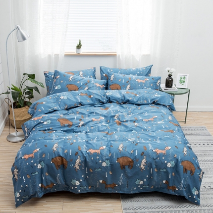 91家纺网 家纺一手货源 找家纺 （总）感遇家纺 2018秋冬新品全棉印花四件套