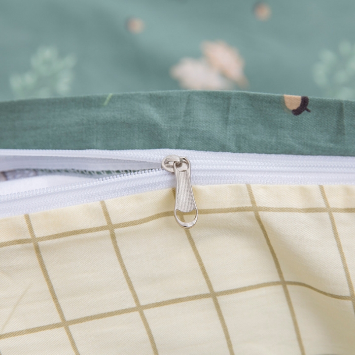 91家纺网 家纺一手货源 找家纺 感遇家纺 2018秋冬新品全棉印花四件套 叶凡