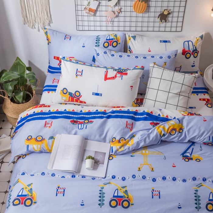 91家纺网 家纺一手货源 找家纺 （总）感遇家纺 2019新款全棉卡通四件套床单款