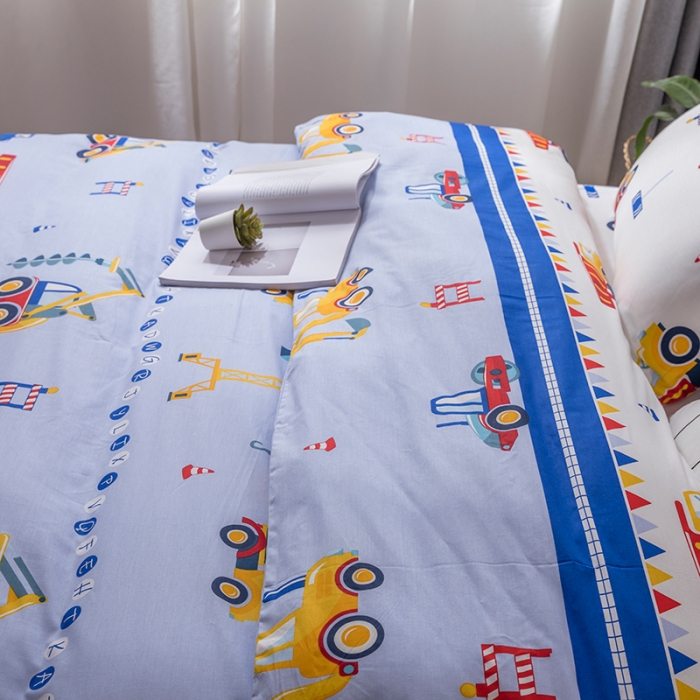 91家纺网 家纺一手货源 找家纺 （总）感遇家纺 2019新款全棉卡通四件套床单款