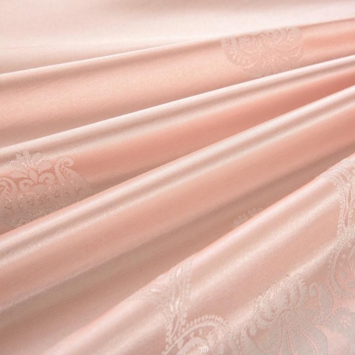 91家纺网 家纺一手货源 找家纺 柔觉家纺 天丝刺绣大提花四件套 宝琪-藕荷玉