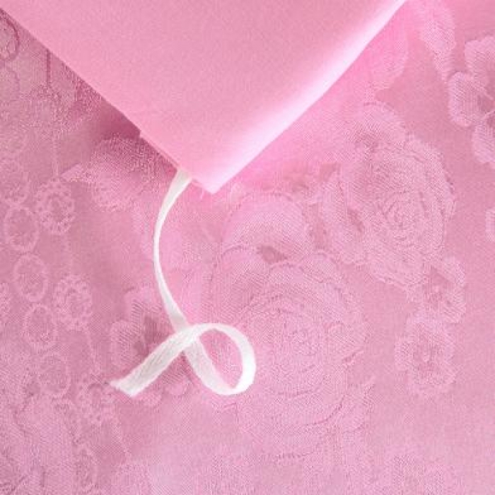 91家纺网 家纺一手货源 找家纺 柔觉家纺 天丝刺绣大提花四件套 罗娜恋歌-粉