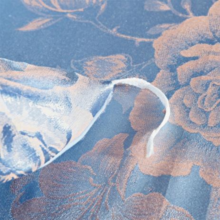 91家纺网 家纺一手货源 找家纺 柔觉家纺 天丝刺绣大提花四件套 奥威丽雅-蓝