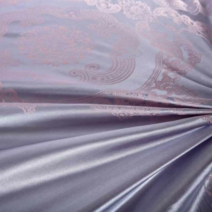 91家纺网 家纺一手货源 找家纺 柔觉家纺 天丝刺绣大提花四件套 罗兰庄园-靛蓝