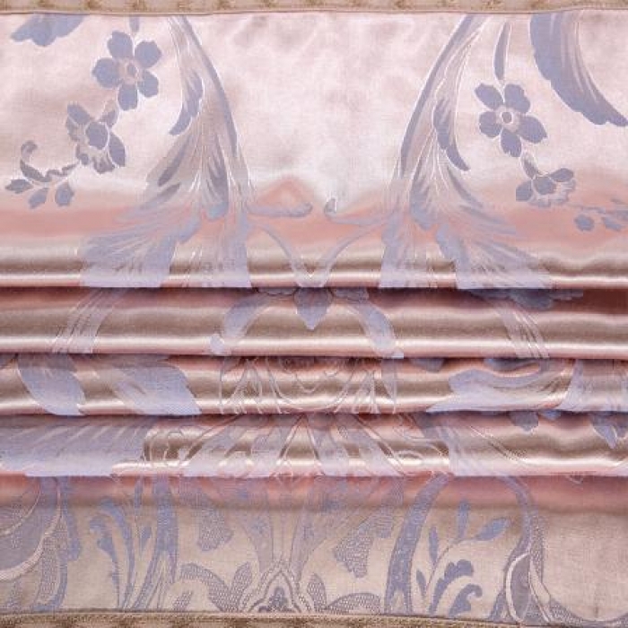 91家纺网 家纺一手货源 找家纺 柔觉家纺 天丝刺绣大提花四件套 莫奈情怀-蓝金