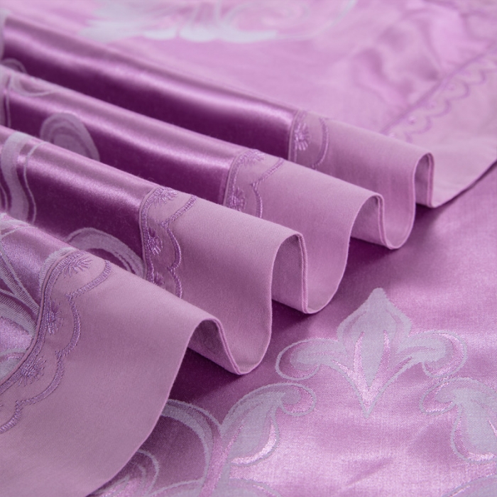 91家纺网 家纺一手货源 找家纺 柔觉家纺 天丝刺绣贡缎提花全棉四件套