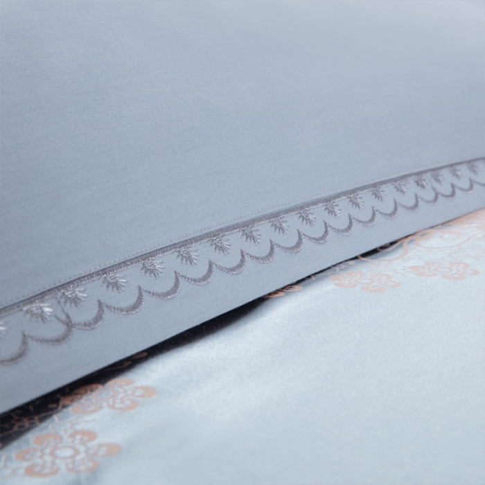 91家纺网 家纺一手货源 找家纺 柔觉家纺 天丝刺绣贡缎提花全棉四件套