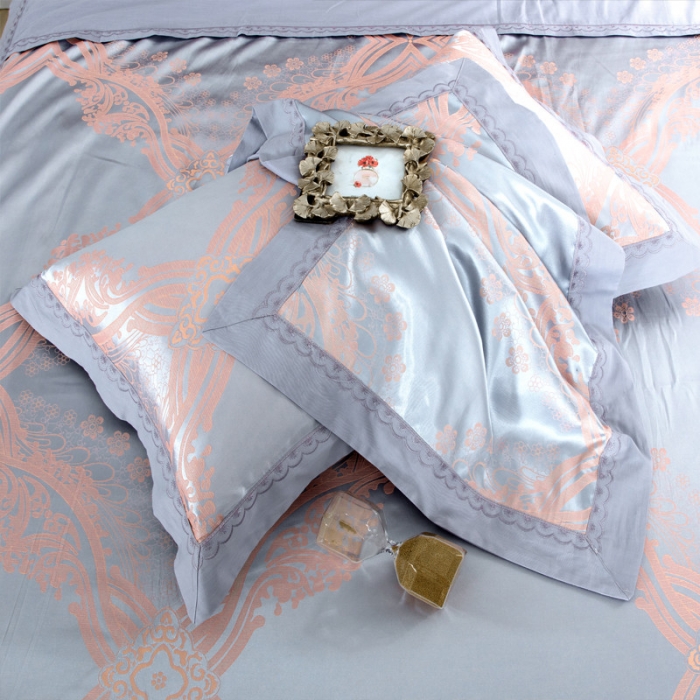 91家纺网 家纺一手货源 找家纺 柔觉家纺 天丝刺绣贡缎提花全棉四件套
