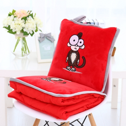 91家纺网 家纺一手货源 找家纺 （总）仟亿莱 大小眼动物抱枕被