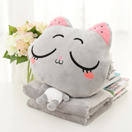 91家纺网 家纺一手货源 找家纺 （总）仟亿莱 呆呆猫三合一抱枕被