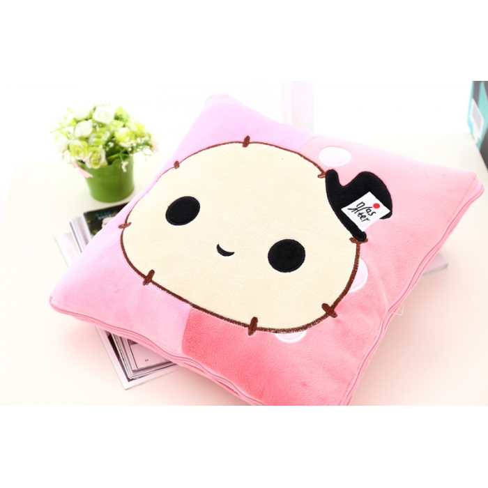 91家纺网 家纺一手货源 找家纺 仟亿莱 卡通毛绒抱枕被 悠悠兔