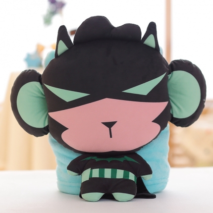 91家纺网 家纺一手货源 找家纺 仟亿莱 复仇者联盟车头枕卷毯 蝙蝠侠