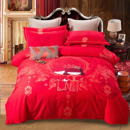 91家纺网 家纺一手货源 找家纺 （总）梧桐树 2018新品婚庆全棉磨毛系列