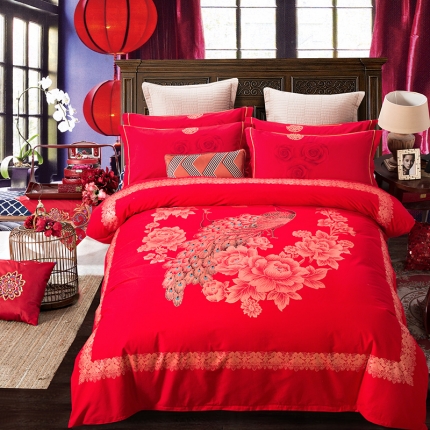 91家纺网 家纺一手货源 找家纺 （总）梧桐树 2018新品婚庆全棉磨毛系列