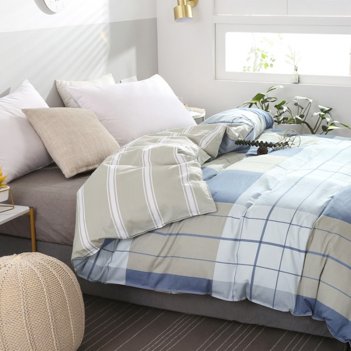 91家纺网 家纺一手货源 找家纺 圣锦 全棉单被套 格兰登宝