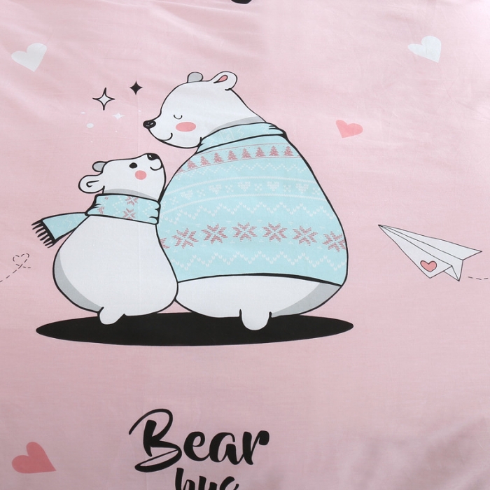 91家纺网 家纺一手货源 找家纺 圣锦 全棉单被套 恬静生活粉