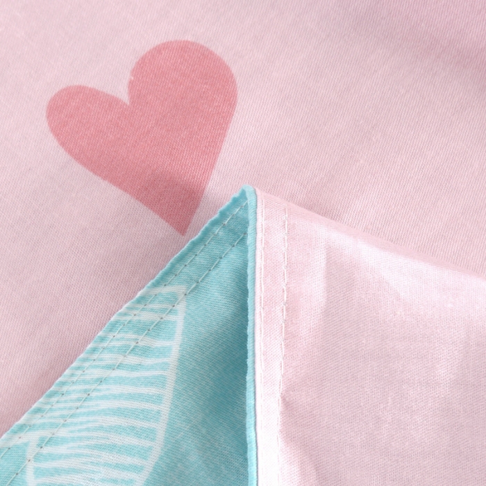 91家纺网 家纺一手货源 找家纺 圣锦 全棉单被套 恬静生活粉